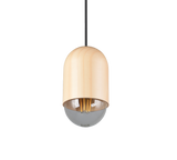 Lámpara de techo colgante Trio Nara LED madera 3000K 150cm R36311030