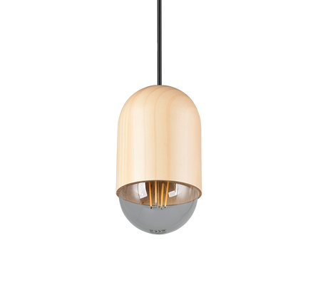 Lámpara de techo colgante Trio Nara LED madera 3000K 150cm R36311030