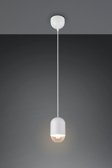Lámpara de techo colgante Trio Nara LED blanco mate 2700K 150cm R36311031