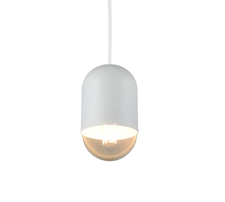 Lámpara de techo colgante Trio Nara LED blanco mate 2700K 150cm R36311031
