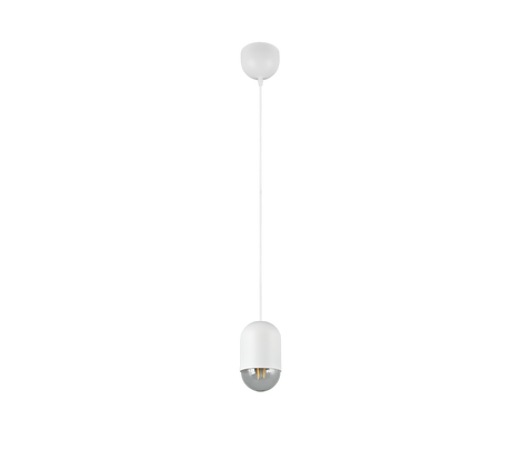 Lámpara de techo colgante Trio Nara LED blanco mate 2700K 150cm R36311031