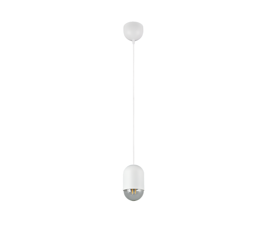 Lámpara de techo colgante Trio Nara LED blanco mate 2700K 150cm R36311031