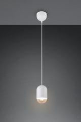 Lámpara de techo colgante Trio Nara E27 150cm blanco mate — ref. R36311031 (1)