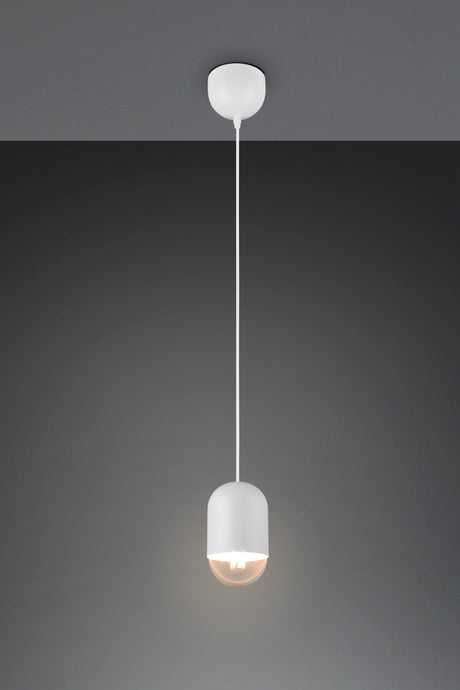Lámpara de techo colgante Trio Nara E27 150cm blanco mate — ref. R36311031 (1)