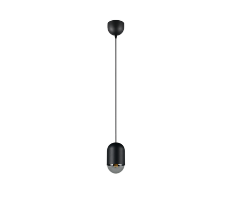 Lámpara de techo colgante Trio Nara LED negro mate 2700K 150cm R36311032