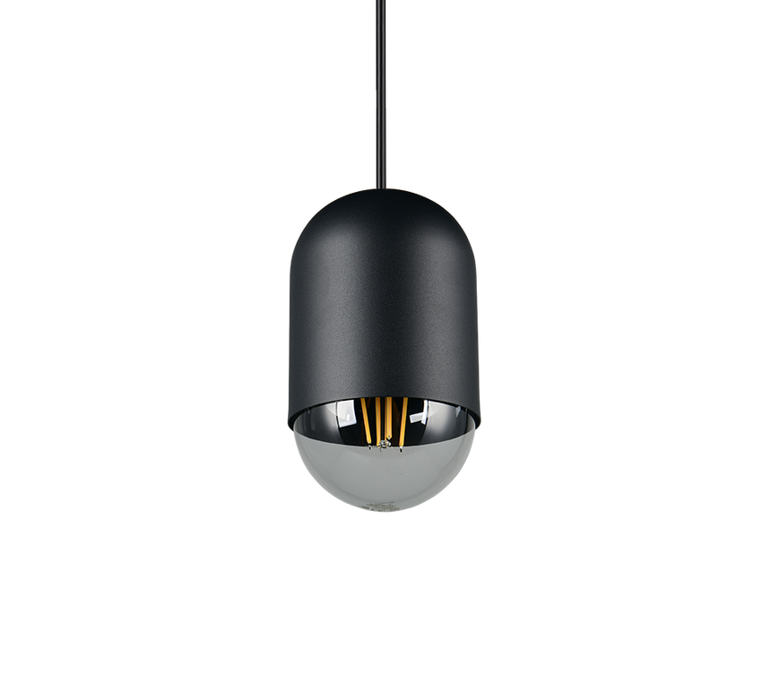 Lámpara de techo colgante Trio Nara LED negro mate 2700K 150cm R36311032