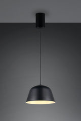 Lámpara de techo colgante Trio Tova LED negro mate 2700K 150cm R36411032