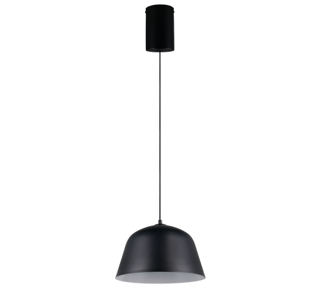 Lámpara de techo colgante Trio Tova LED negro mate 2700K 150cm R36411032