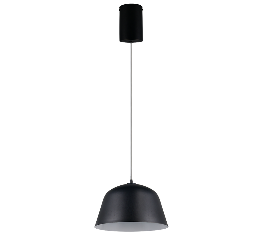 Lámpara de techo colgante Trio Tova LED negro mate 2700K 150cm R36411032