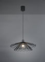 Lámpara de techo colgante Trio Margarita LED negro mate 2700K 150cm R36431532
