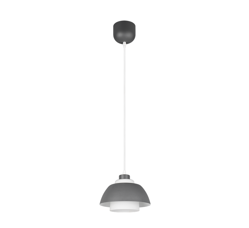 Lámpara de techo colgante Trio Tilos LED antracita 2700K 150cm R36501042