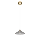 Lámpara de techo colgante Trio Eluna LED latón antiguo 2700K 150cm R36521004