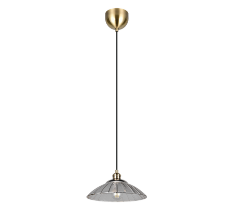 Lámpara de techo colgante Trio Eluna LED latón antiguo 2700K 150cm R36521004