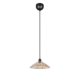 Lámpara de techo colgante Trio Eluna LED negro mate 2700K 150cm R36521032