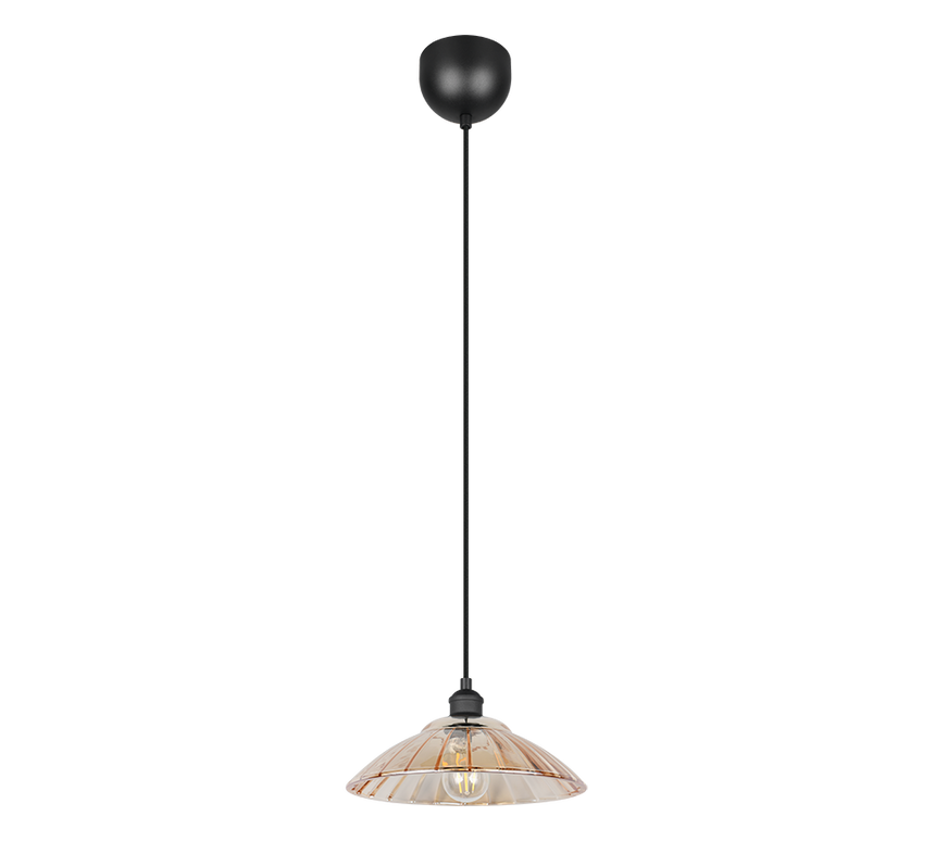 Lámpara de techo colgante Trio Eluna LED negro mate 2700K 150cm R36521032