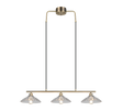 Lámpara de techo colgante Trio Eluna LED latón antiguo 2700K 150cm R36523004
