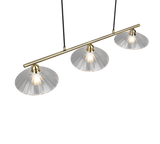 Lámpara de techo colgante Trio Eluna LED latón antiguo 2700K 150cm R36523004