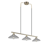 Lámpara de techo colgante Trio Eluna LED latón antiguo 2700K 150cm R36523004