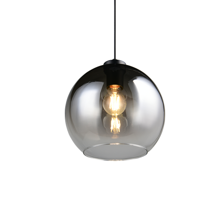 Lámpara de techo colgante Trio Liora LED smoke 2700K 150cm R36601054