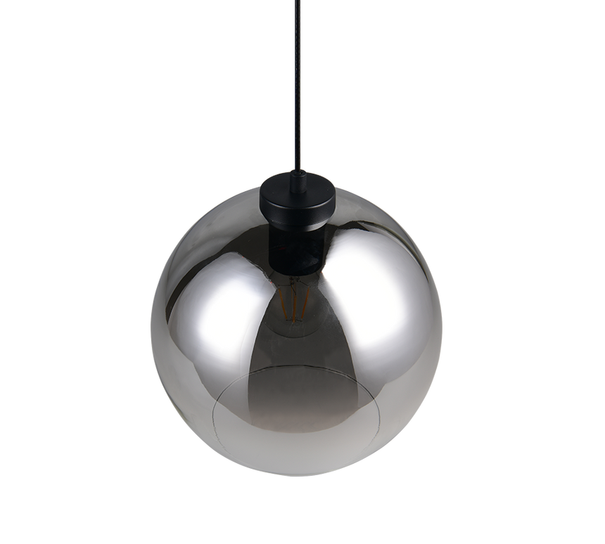 Lámpara de techo colgante Trio Liora LED smoke 2700K 150cm R36601054