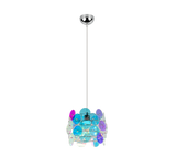 Lámpara de techo colgante Trio Iride LED transparent iridescent 2700K 150cm R367