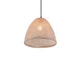 Lámpara de techo colgante Trio Kibito LED natural finish 2700K 150cm R36731036