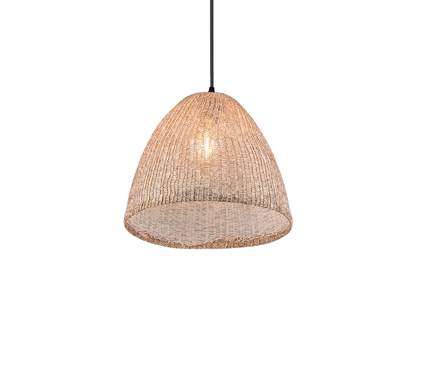 Lámpara de techo colgante Trio Kibito LED natural finish 2700K 150cm R36731036
