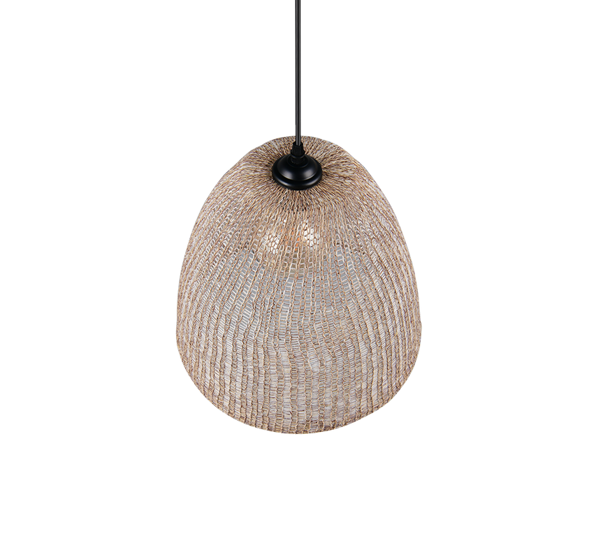 Lámpara de techo colgante Trio Kibito LED natural finish 2700K 150cm R36731036