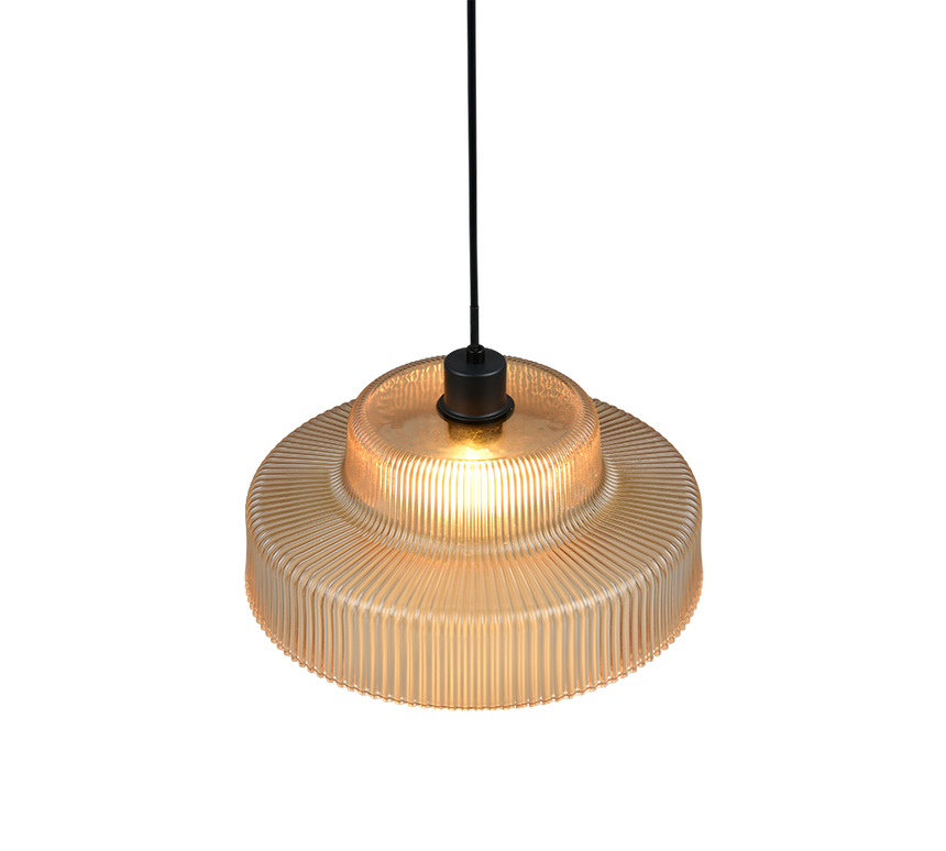 Lámpara de techo colgante Trio Abella LED amber-colored 2700K 150cm R36761013