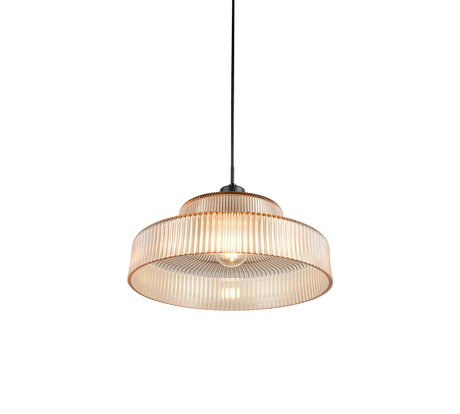 Lámpara de techo colgante Trio Abella LED amber-colored 2700K 150cm R36761013