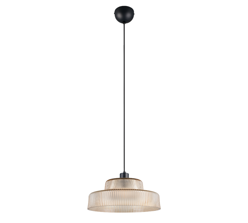 Lámpara de techo colgante Trio Abella LED amber-colored 2700K 150cm R36761013