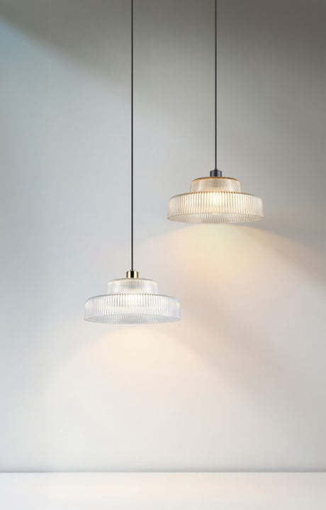 Lámpara de techo colgante Trio Abella LED amber-colored 2700K 150cm R36761013