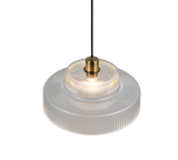 Lámpara de techo colgante Trio Abella LED transparent clear 2700K 150cm R3676105