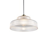 Lámpara de techo colgante Trio Abella LED transparent clear 2700K 150cm R3676105