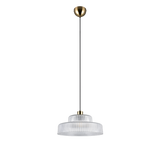 Lámpara de techo colgante Trio Abella LED transparent clear 2700K 150cm R3676105