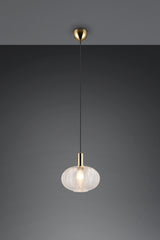 Lámpara de techo colgante Trio Elvezia LED transparent clear 2700K 150cm R367710