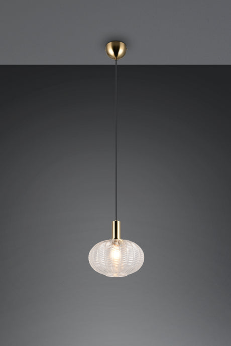 Lámpara de techo colgante Trio Elvezia LED transparent clear 2700K 150cm R367710