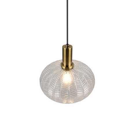 Lámpara de techo colgante Trio Elvezia LED transparent clear 2700K 150cm R367710