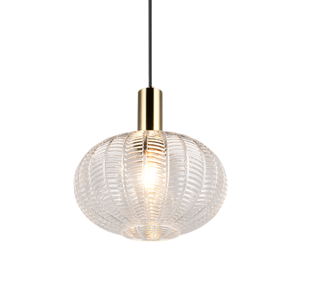 Lámpara de techo colgante Trio Elvezia LED transparent clear 2700K 150cm R367710