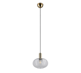 Lámpara de techo colgante Trio Elvezia LED transparent clear 2700K 150cm R367710