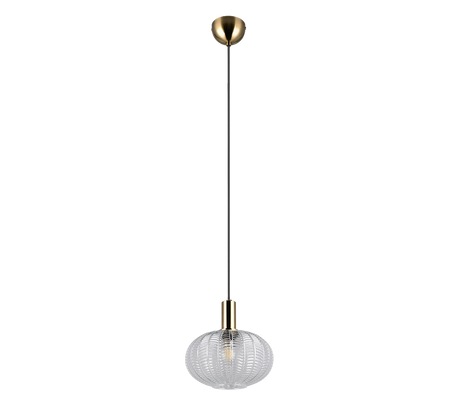 Lámpara de techo colgante Trio Elvezia LED transparent clear 2700K 150cm R367710