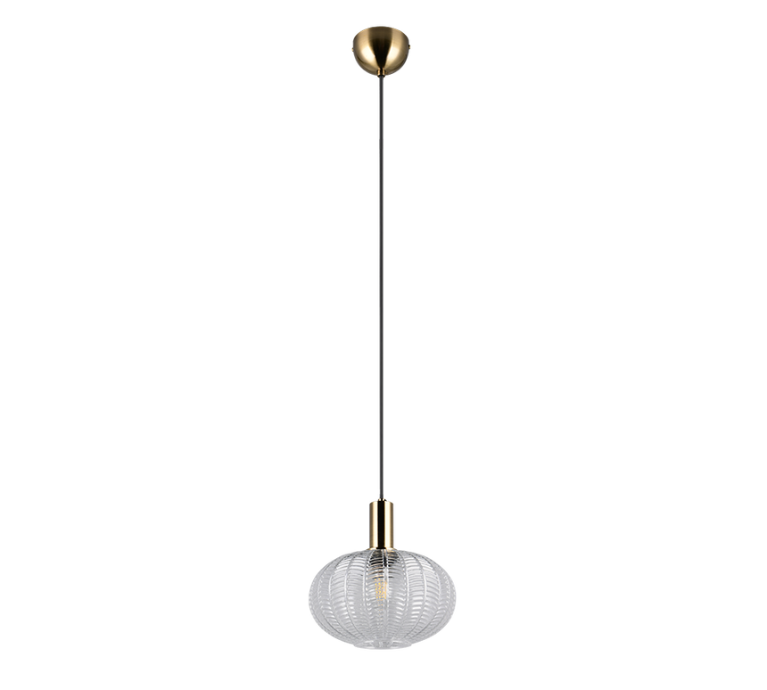 Lámpara de techo colgante Trio Elvezia LED transparent clear 2700K 150cm R367710