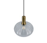 Lámpara de techo colgante Trio Elvezia LED transparent clear 2700K 150cm R367710