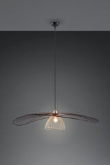Lámpara de techo colgante Trio Lauris LED negro mate 2700K 150cm R36791032