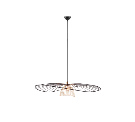 Lámpara de techo colgante Trio Lauris LED negro mate 2700K 150cm R36791032