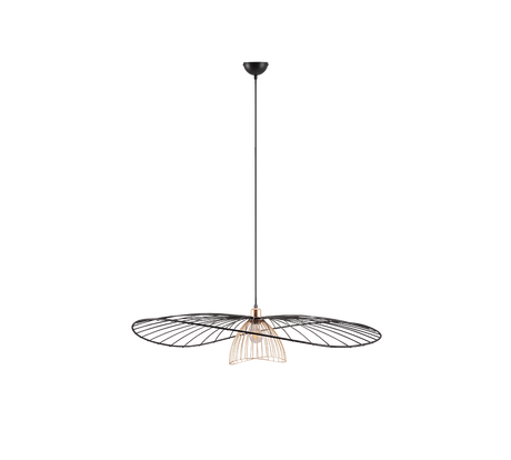 Lámpara de techo colgante Trio Lauris LED negro mate 2700K 150cm R36791032