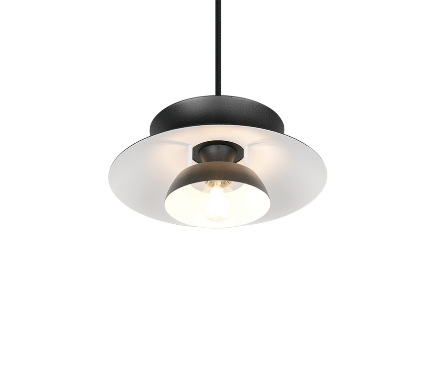 Lámpara de techo colgante Trio Amarila LED negro mate 2700K 150cm R36841032