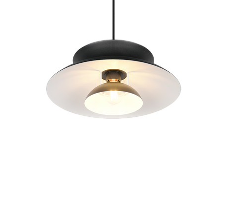 Lámpara de techo colgante Trio Amarila LED negro mate 2700K 150cm R36841932