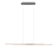 Lámpara de techo colgante Trio Odio LED níquel mate 3000K 150cm R37882107