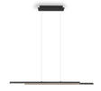 Lámpara de techo colgante Trio Odio LED negro mate 3000K 150cm R37882132